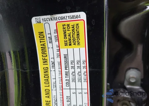 2017 Chevrolet Silverado 1500 2Lt z USA, uszkodzony, nr VIN 1GCVKREC6HZ158504